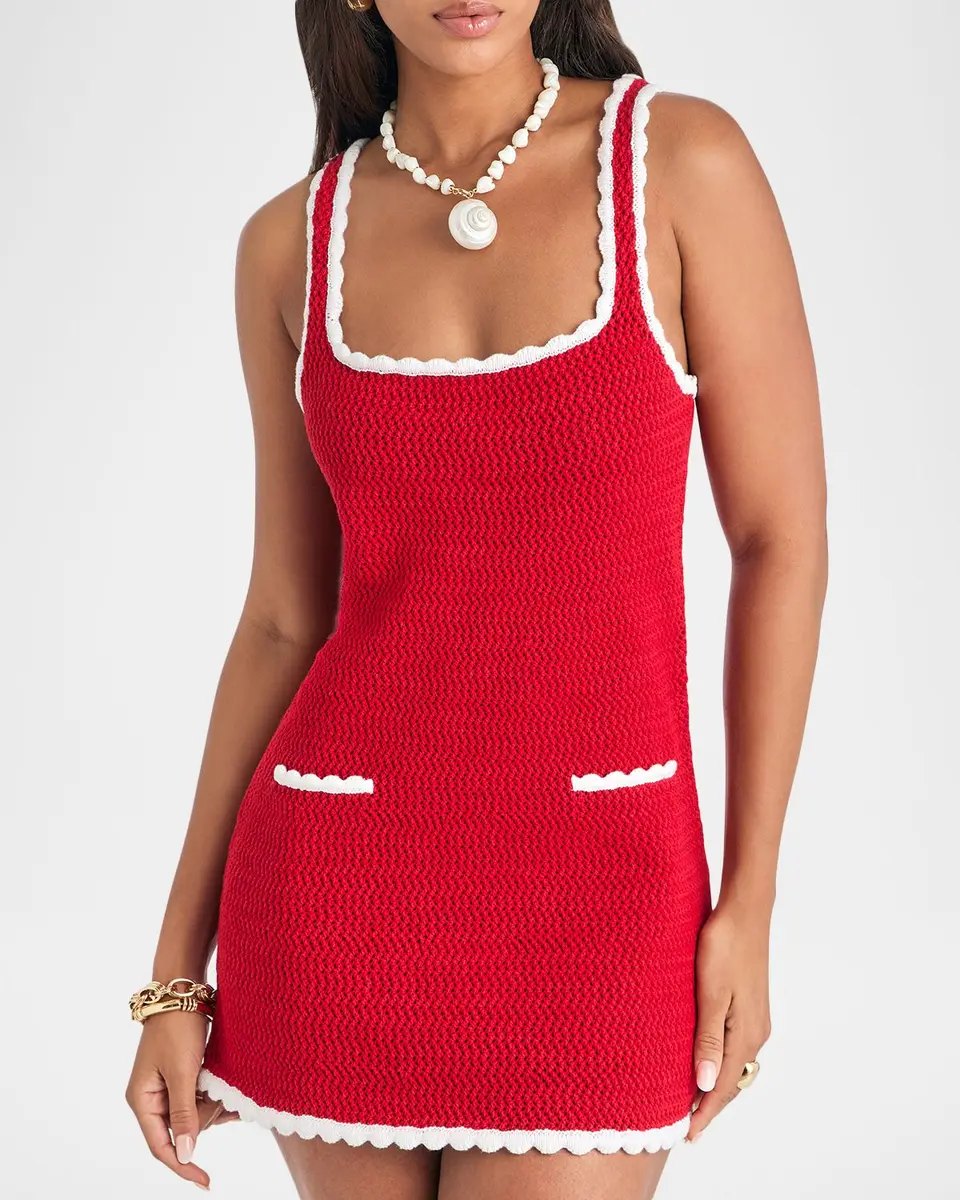 SEROYA Brianna Crochet Mini Dress | Thumbnail 4 SEROYA Brianna Crochet Mini Dress | Thumbnail 4