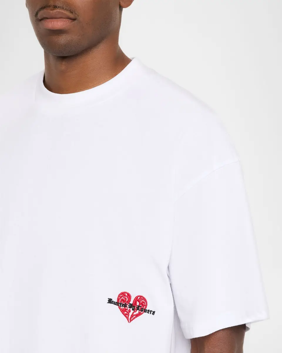 Ksubi Men's Hbl Cotton Embroidered Heart Crewneck T-Shirt | Thumbnail 5