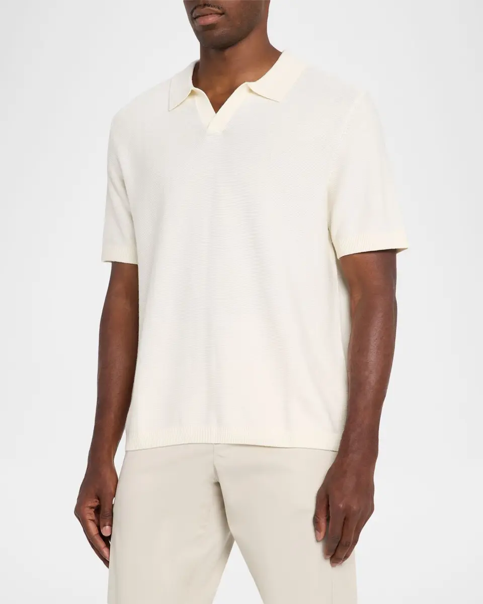 RAILS Men's Baker Cotton Knit Short-Sleeve Polo Sweater | Thumbnail 4 RAILS Men's Baker Cotton Knit Short-Sleeve Polo Sweater | Thumbnail 4