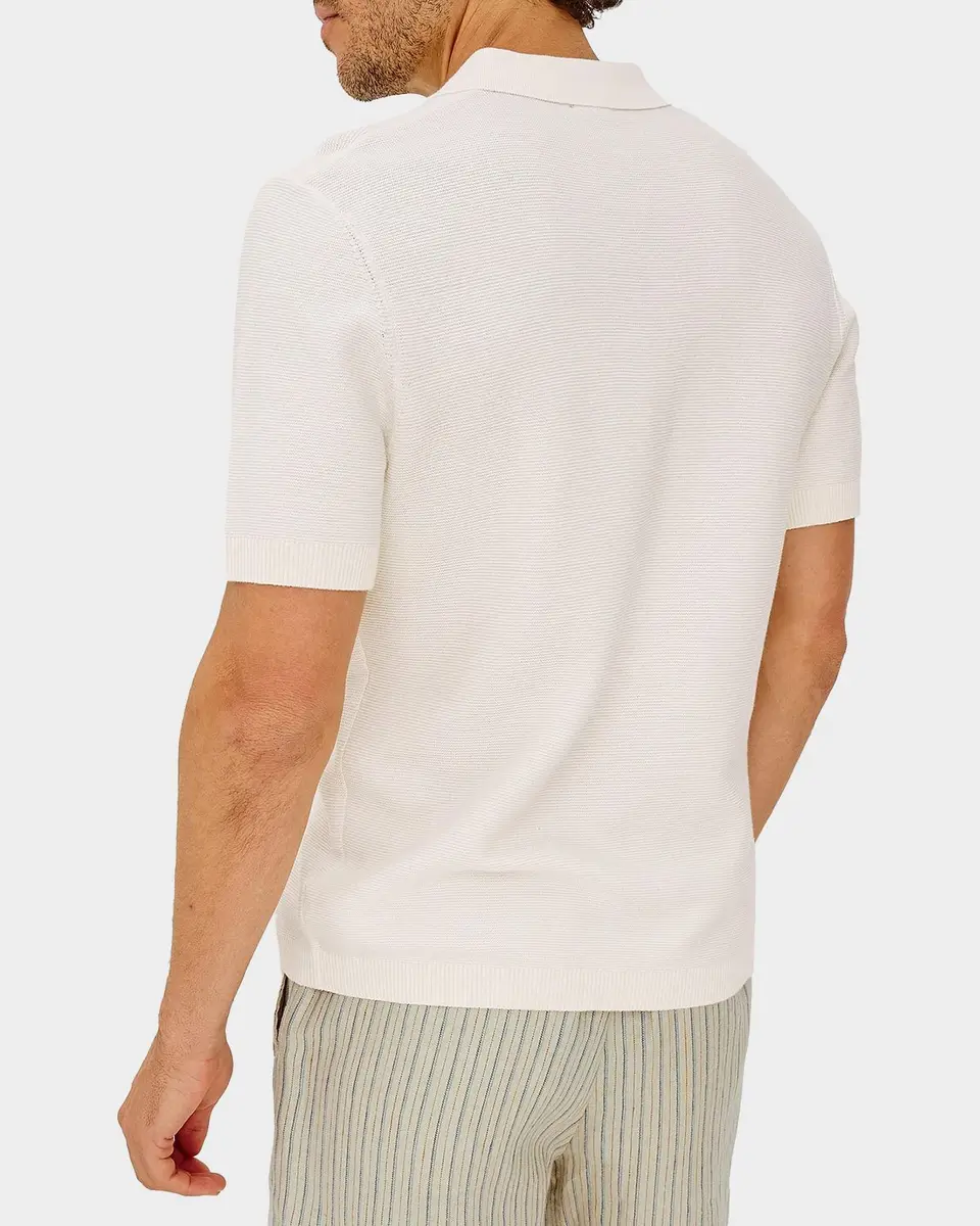 RAILS Men's Baker Cotton Knit Short-Sleeve Polo Sweater | Thumbnail 6 RAILS Men's Baker Cotton Knit Short-Sleeve Polo Sweater | Thumbnail 6
