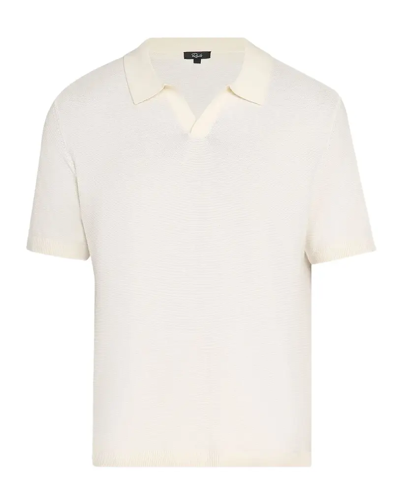 RAILS Men's Baker Cotton Knit Short-Sleeve Polo Sweater | Image 1 RAILS Men's Baker Cotton Knit Short-Sleeve Polo Sweater | Image 1