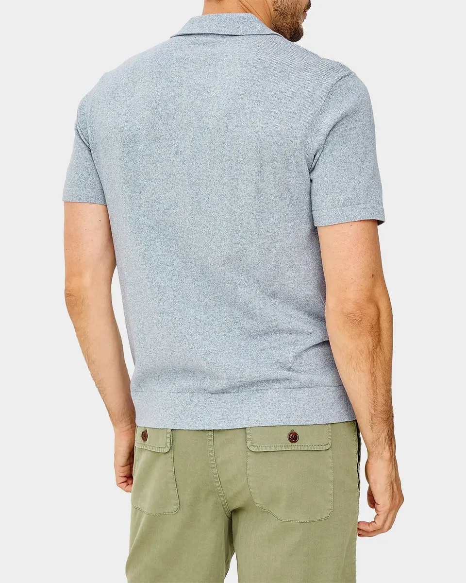 RAILS Men's Richie Knit Embroidered Stripe Short-Sleeve Shirt | Thumbnail 3