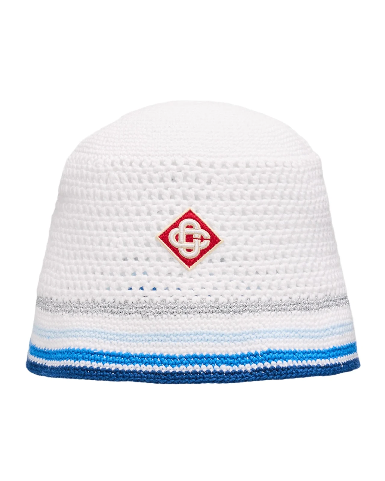 Men's Mesh Stripe Crochet Bucket Hat