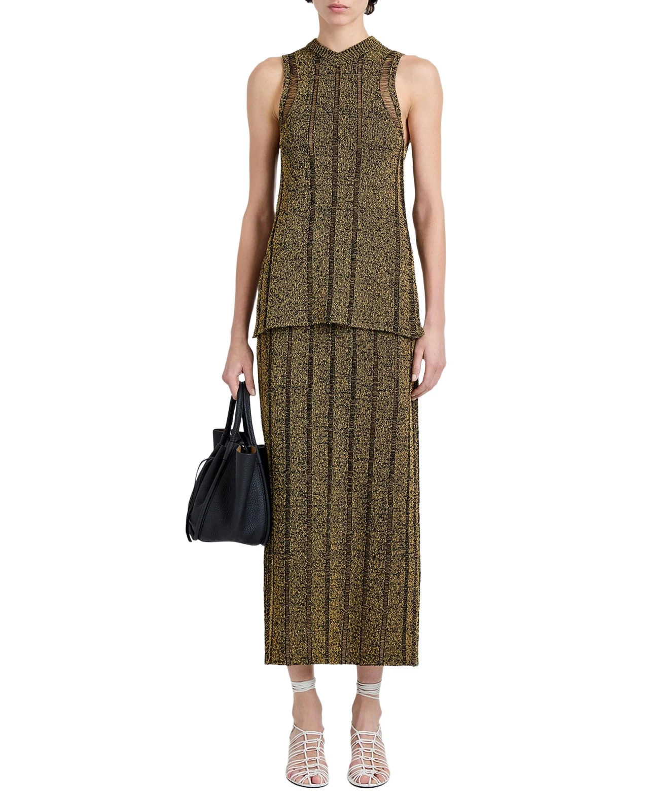 Proenza Schouler Maelle Ladder Open-Knit Tank Top