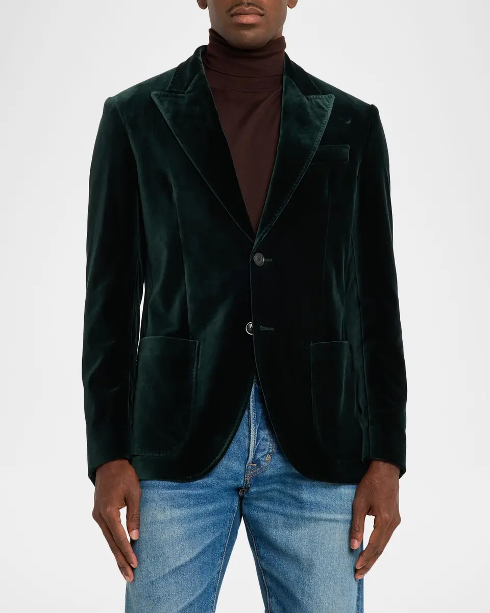 Etro Men's Roma Peak Lapel Single-Breasted Sport Coat | Thumbnail 4 Etro Men's Roma Peak Lapel Single-Breasted Sport Coat | Thumbnail 4