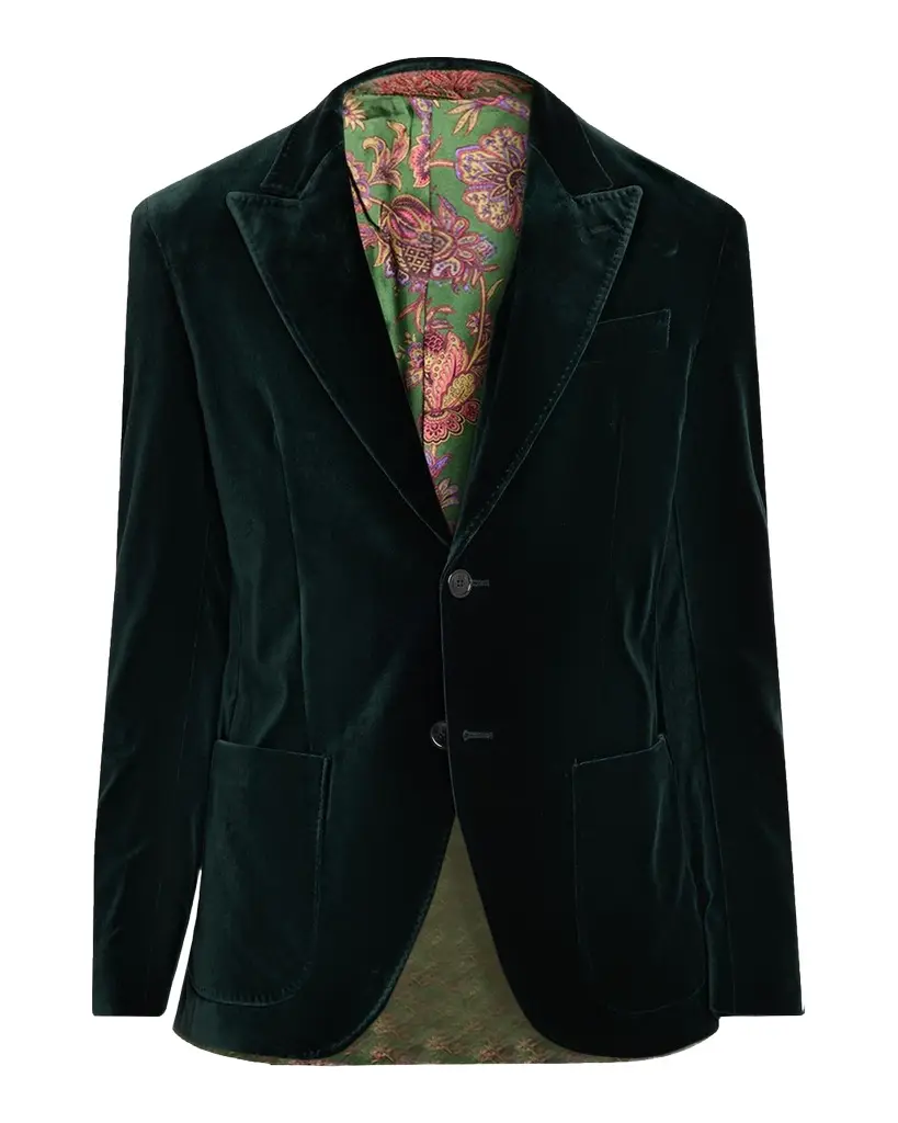 Etro Men's Roma Peak Lapel Single-Breasted Sport Coat | Image 1 Etro Men's Roma Peak Lapel Single-Breasted Sport Coat | Image 1