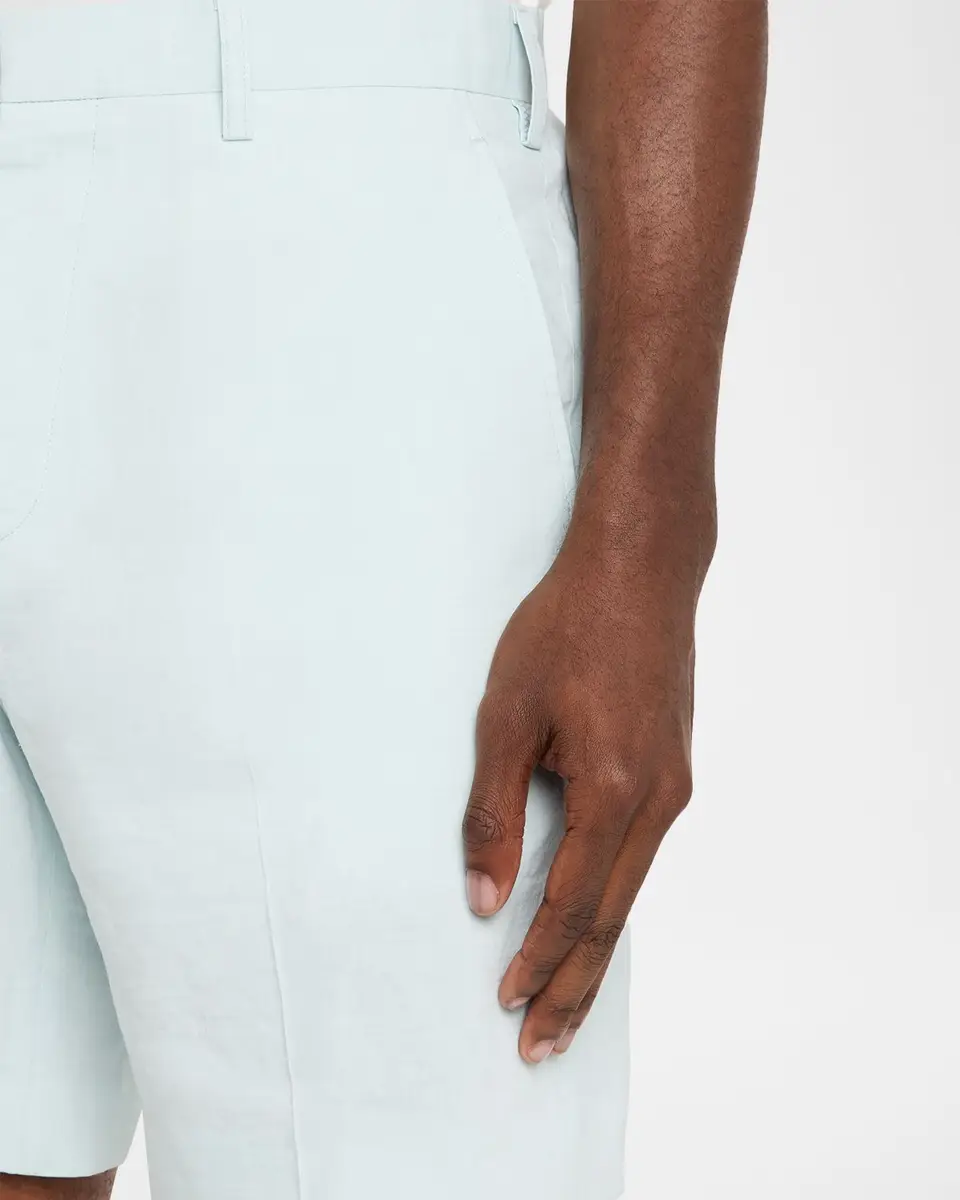 Theory Men's Organic Linen Classic Fit Shorts | Thumbnail 5