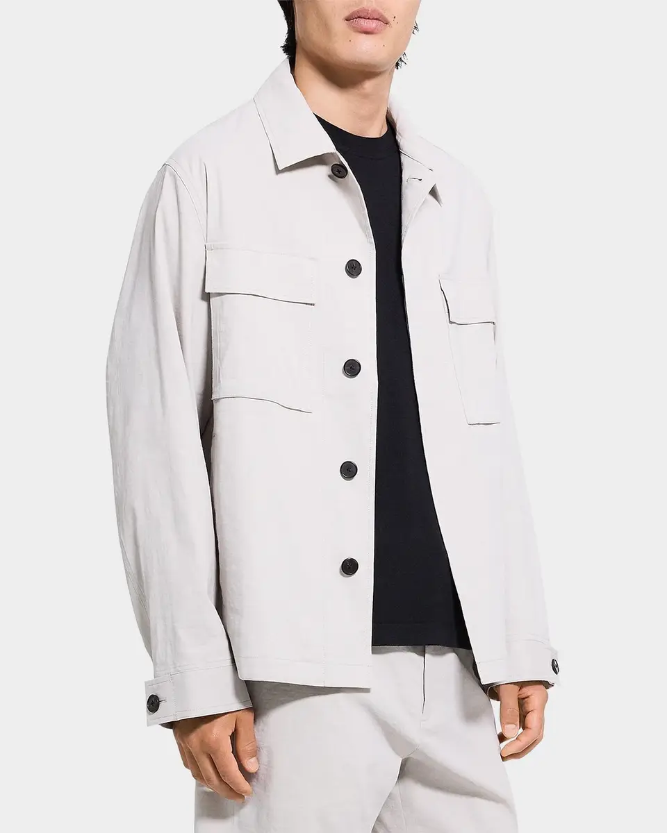 Theory Men's Organic Linen Field Jacket | Thumbnail 6 Theory Men's Organic Linen Field Jacket | Thumbnail 6