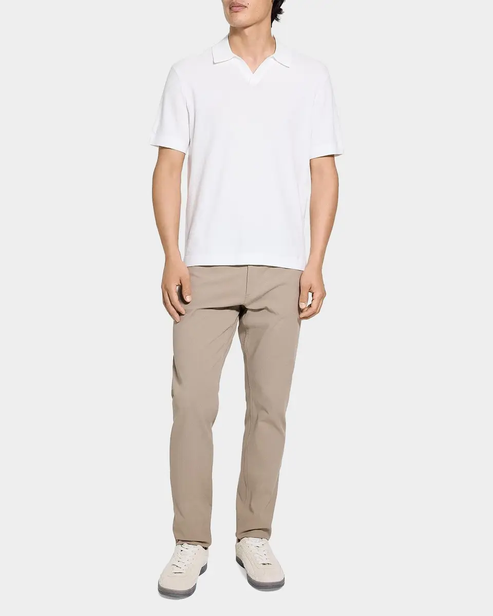Theory Men's Brenan Johnny Collar Polo Shirt | Thumbnail 2 Theory Men's Brenan Johnny Collar Polo Shirt | Thumbnail 2