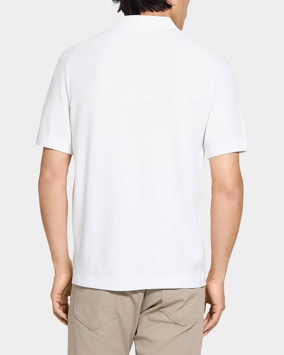 Theory Men's Brenan Johnny Collar Polo Shirt | Thumbnail 3 Theory Men's Brenan Johnny Collar Polo Shirt | Thumbnail 3