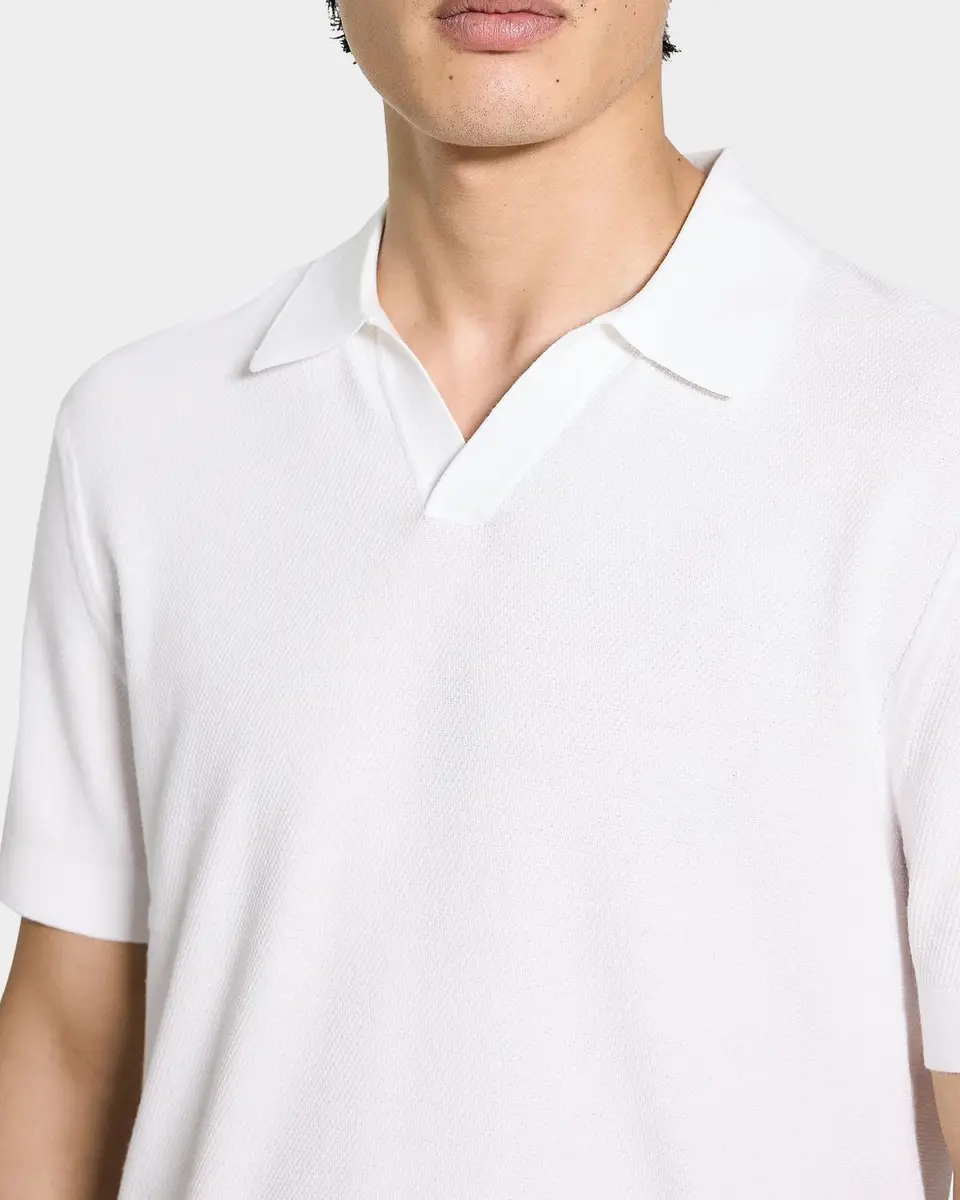 Theory Men's Brenan Johnny Collar Polo Shirt | Thumbnail 5 Theory Men's Brenan Johnny Collar Polo Shirt | Thumbnail 5