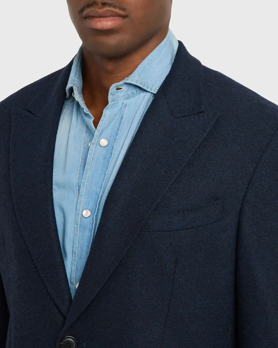 Etro Men's Textured Peak-Lapel Single-Breasted Sport Coat | Thumbnail 5 Etro Men's Textured Peak-Lapel Single-Breasted Sport Coat | Thumbnail 5