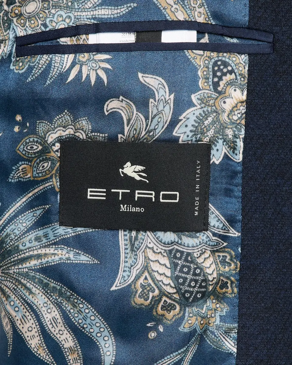 Etro Men's Textured Peak-Lapel Single-Breasted Sport Coat | Thumbnail 6 Etro Men's Textured Peak-Lapel Single-Breasted Sport Coat | Thumbnail 6