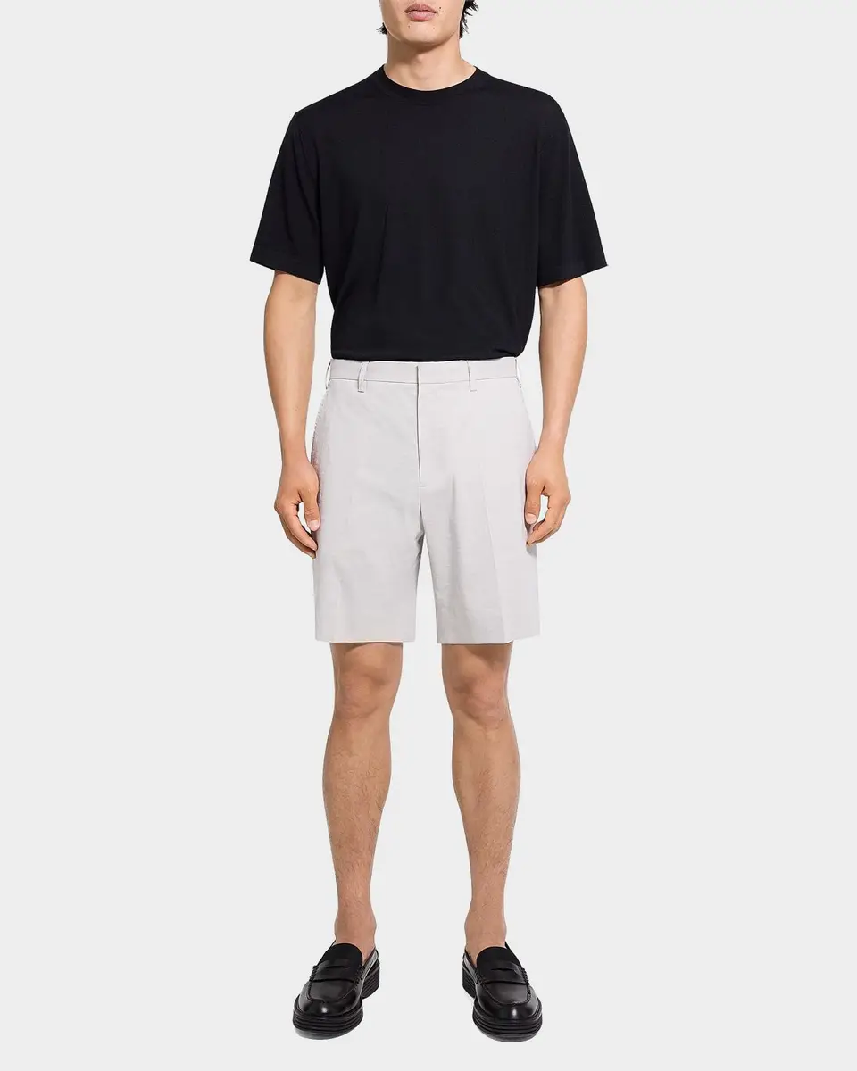 Theory Men's Organic Linen Classic Fit Shorts | Thumbnail 2