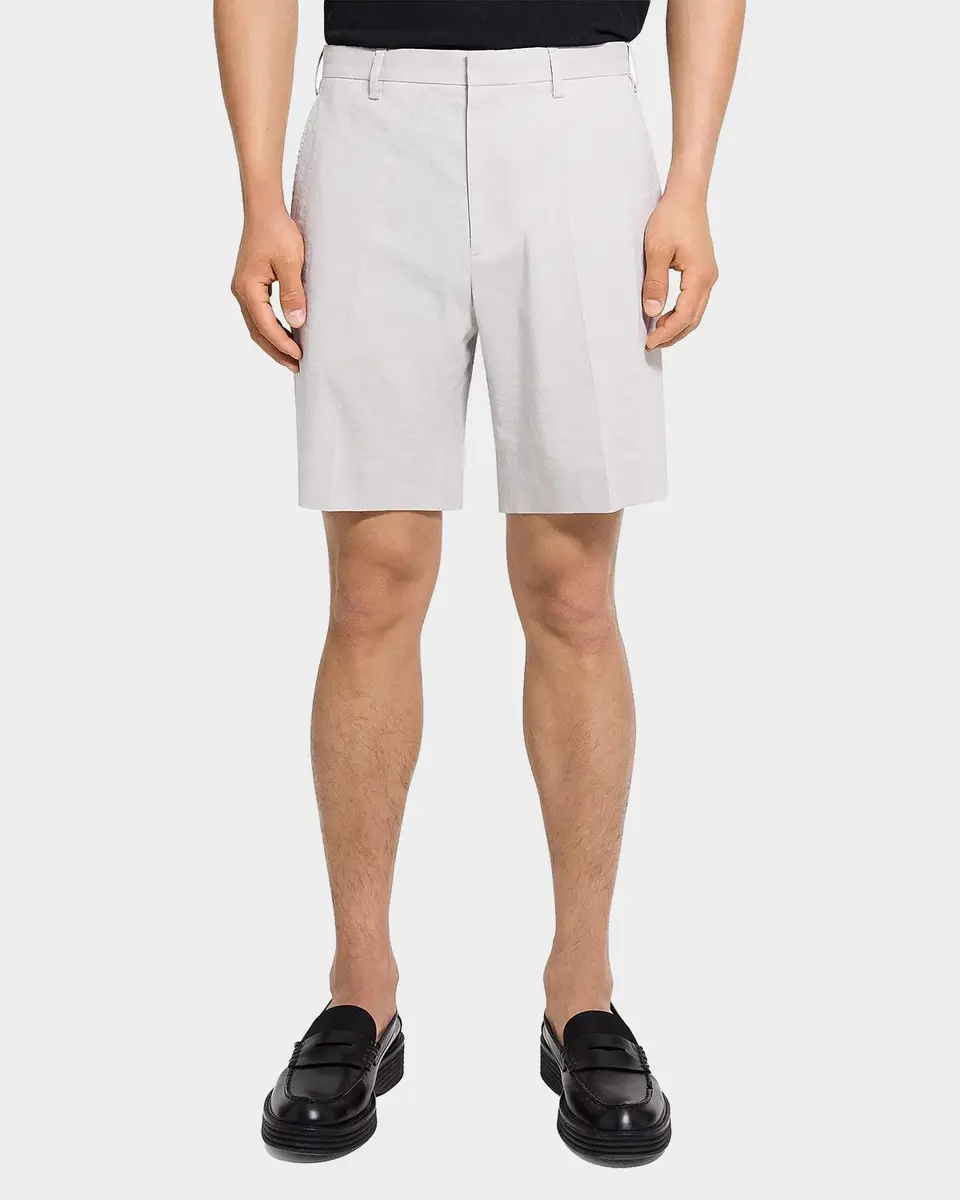 Theory Men's Organic Linen Classic Fit Shorts | Thumbnail 4