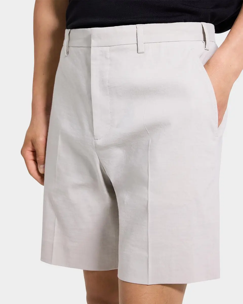 Theory Men's Organic Linen Classic Fit Shorts | Thumbnail 5