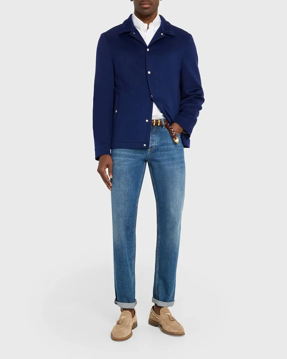 Brunello Cucinelli Cashmere Trucker Jacket | Thumbnail 2