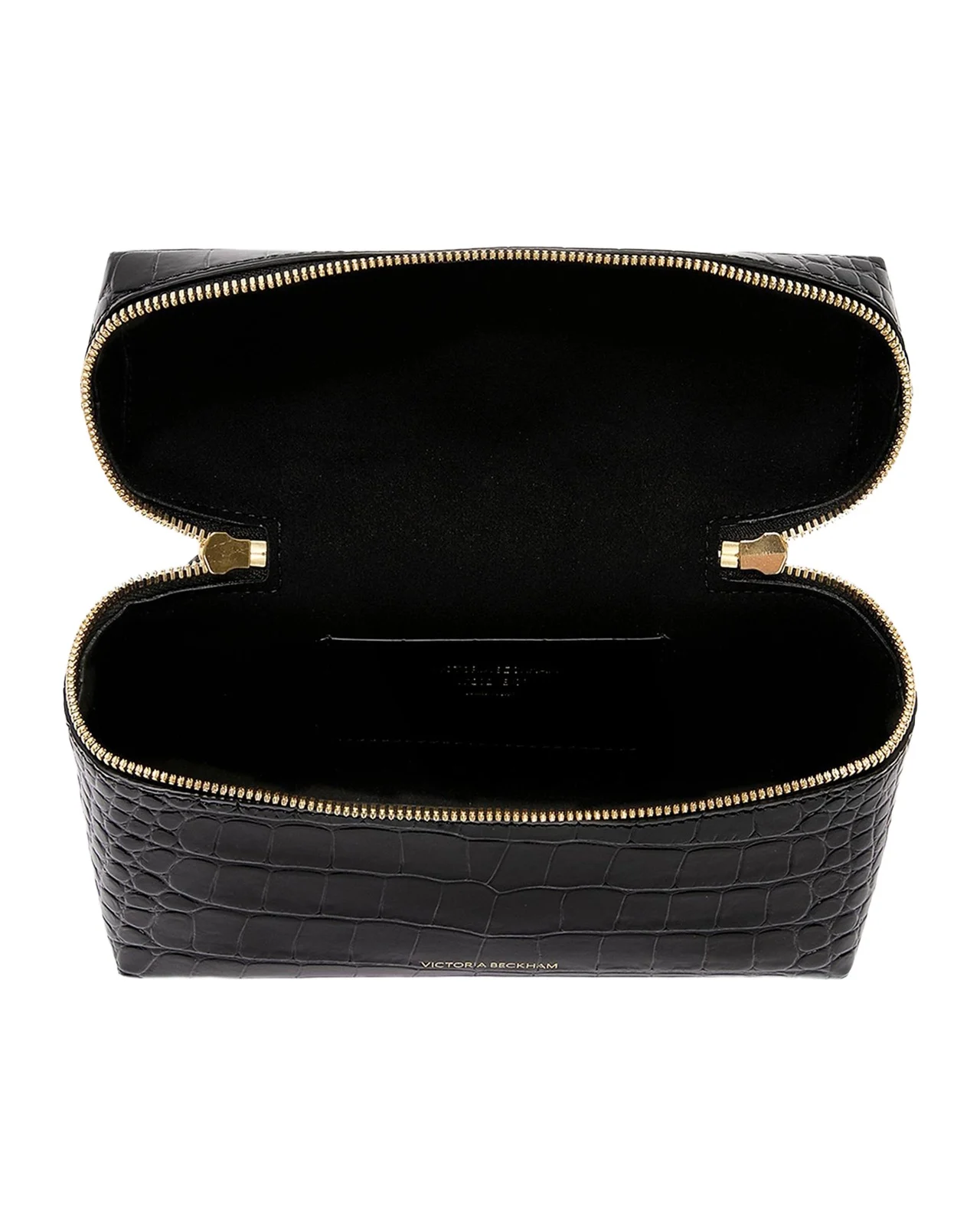 Dorian Croc-Embossed Vanity Crossbody Bag Dorian Croc-Embossed Vanity Crossbody Bag