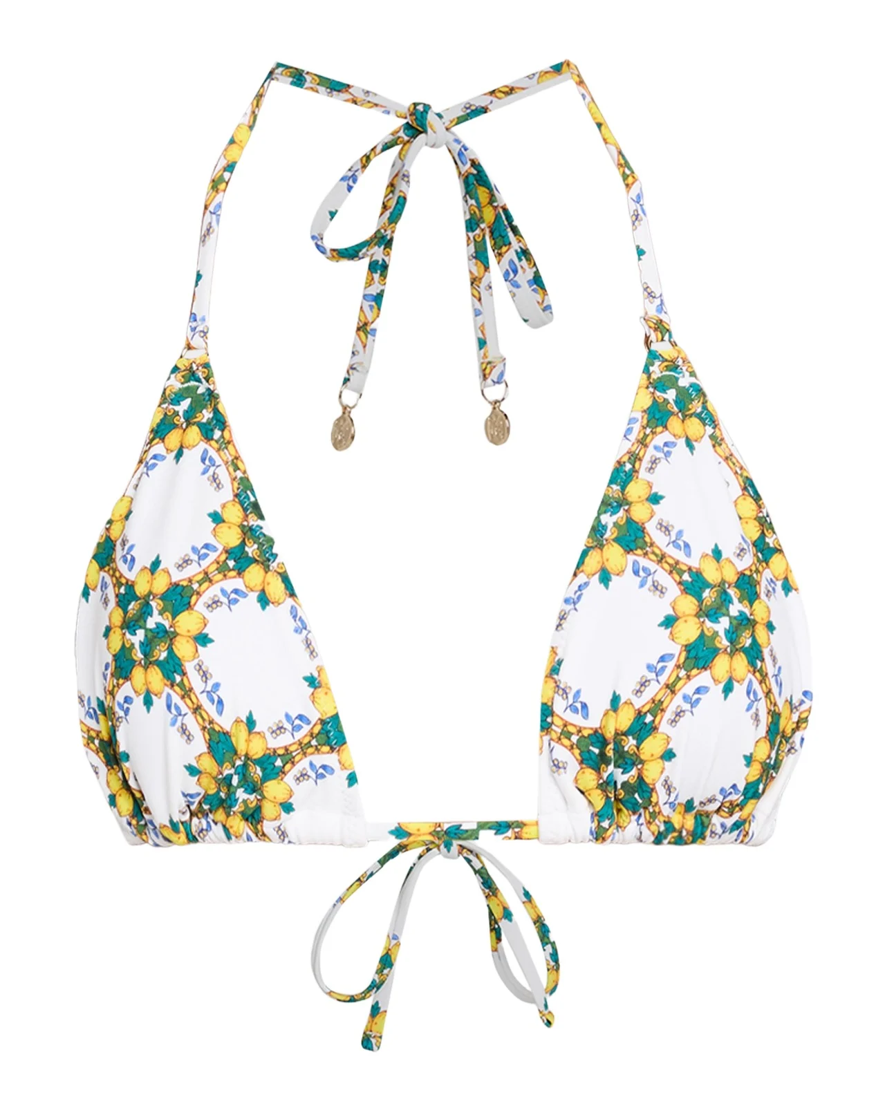 Milly Lemon Tile Bikini Top