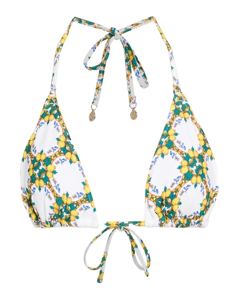 Milly Lemon Tile Bikini Top | Image 1 Milly Lemon Tile Bikini Top | Image 1