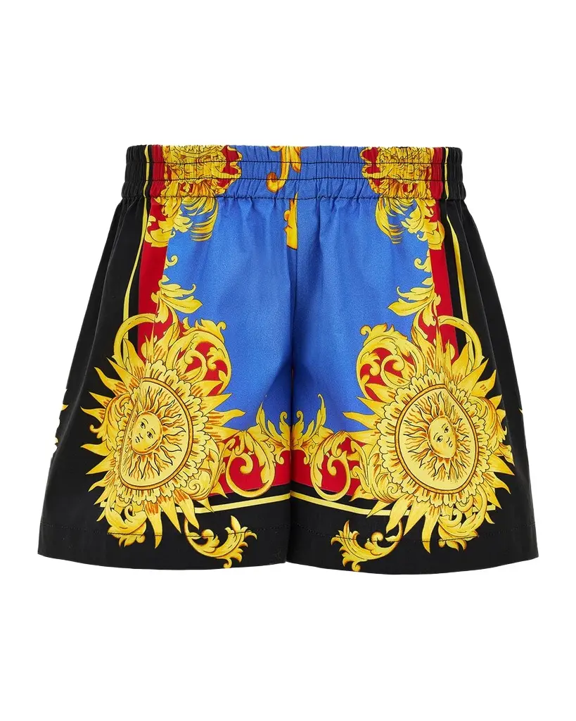 Versace Boy's The Sun Printed Cotton Shorts, Size 12M-3 | Image 1 Versace Boy's The Sun Printed Cotton Shorts, Size 12M-3 | Image 1