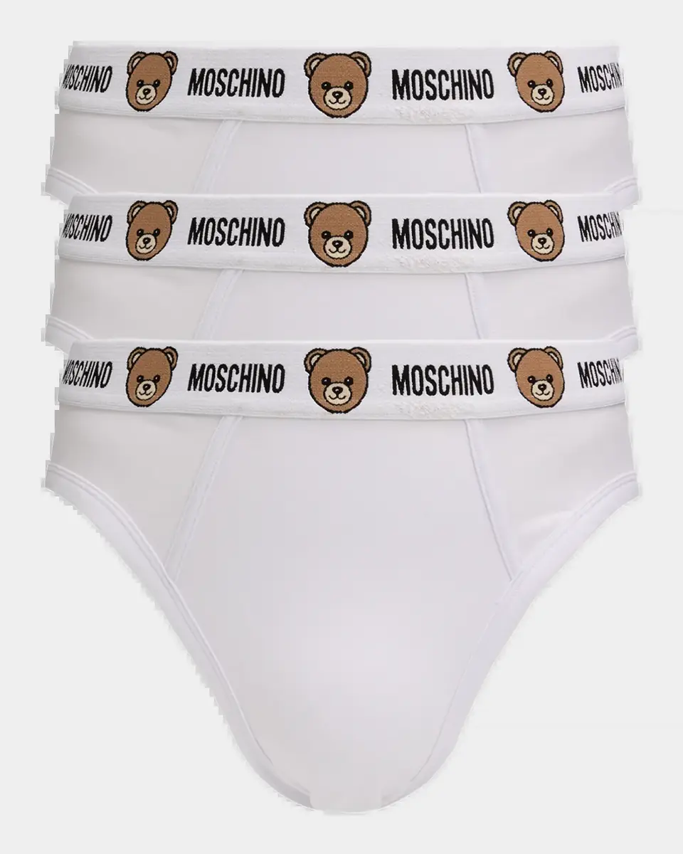 MOSCHINO Men's 3-Pack Teddy Bear Cotton Jersey Briefs | Thumbnail 2