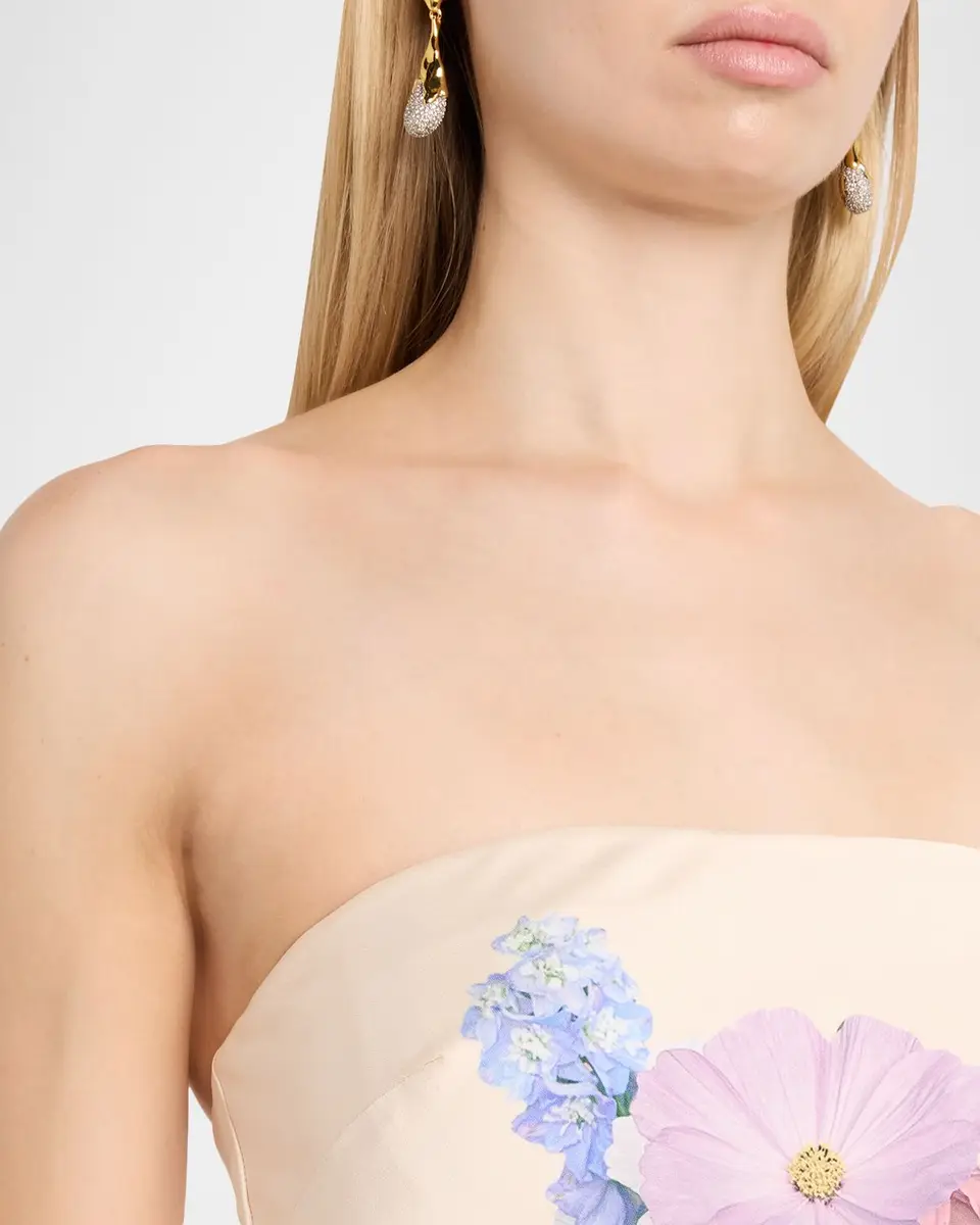 As It May Vionne Strapless Floral-Print Midi Dress | Thumbnail 5 As It May Vionne Strapless Floral-Print Midi Dress | Thumbnail 5