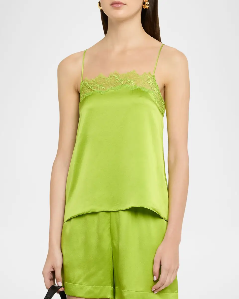 Sablyn Haya Silk Lace-Trim Top | Thumbnail 4 Sablyn Haya Silk Lace-Trim Top | Thumbnail 4