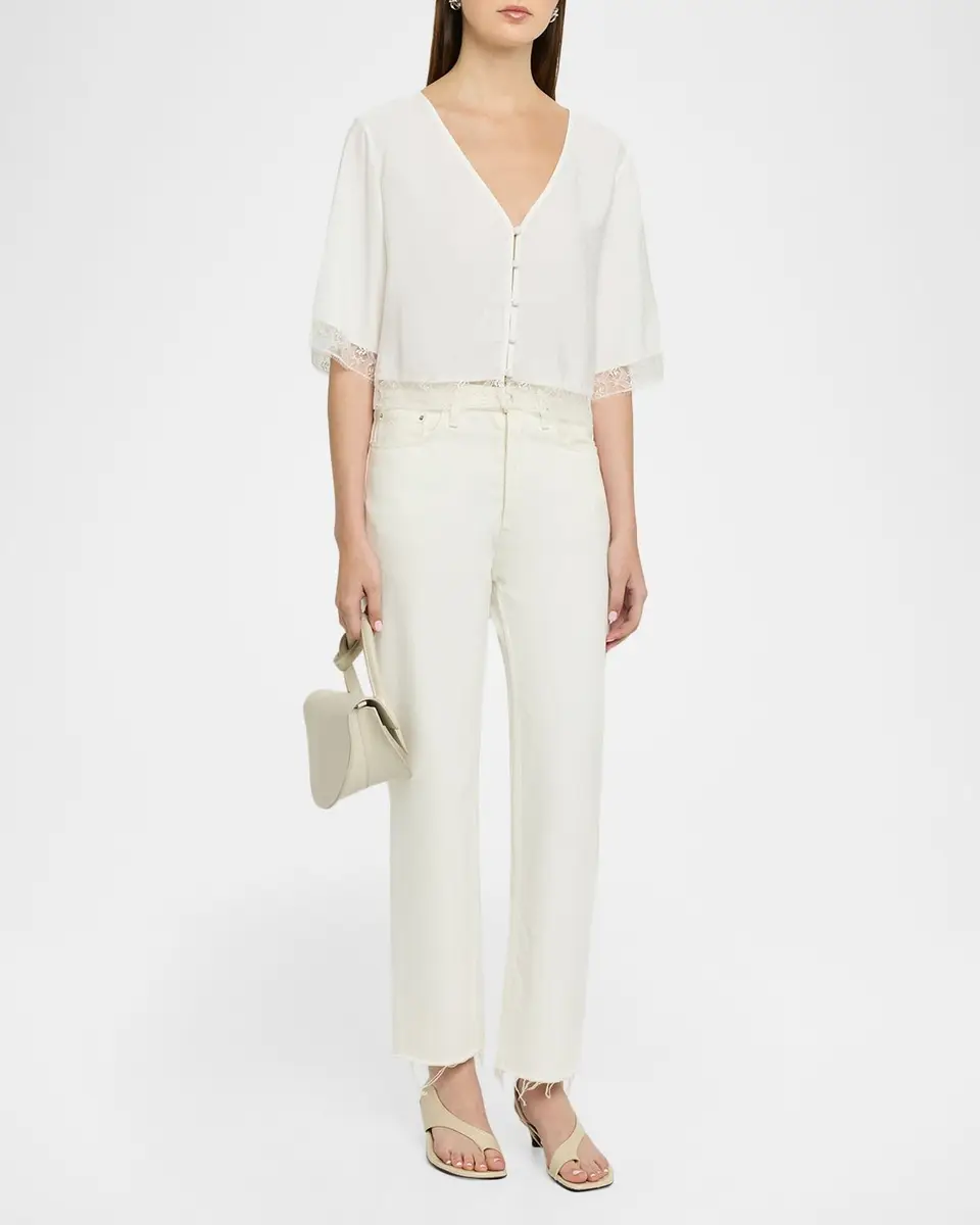 Sablyn Simone Lace Button-Front Shirt | Thumbnail 2 Sablyn Simone Lace Button-Front Shirt | Thumbnail 2