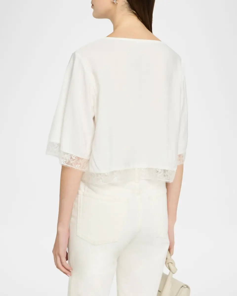 Sablyn Simone Lace Button-Front Shirt | Thumbnail 3 Sablyn Simone Lace Button-Front Shirt | Thumbnail 3