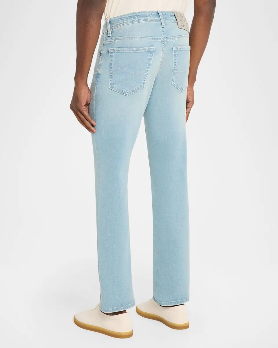 Jacob Cohen Men's Slim Light-Wash Denim Jeans | Thumbnail 3