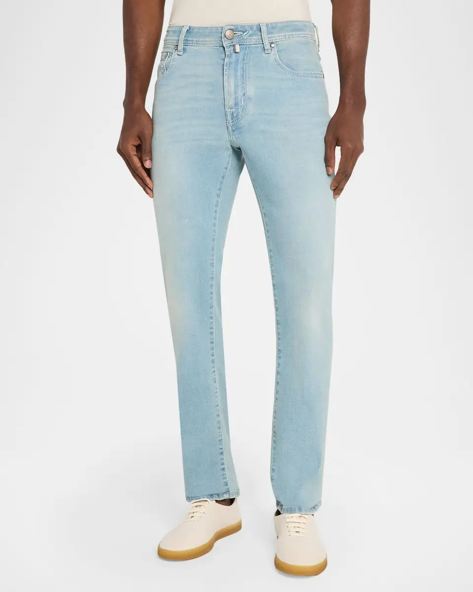 Jacob Cohen Men's Slim Light-Wash Denim Jeans | Thumbnail 4