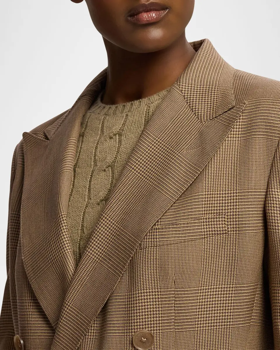 Ralph Lauren Collection Lily Glen Plaid Silk Jacket | Thumbnail 5 Ralph Lauren Collection Lily Glen Plaid Silk Jacket | Thumbnail 5
