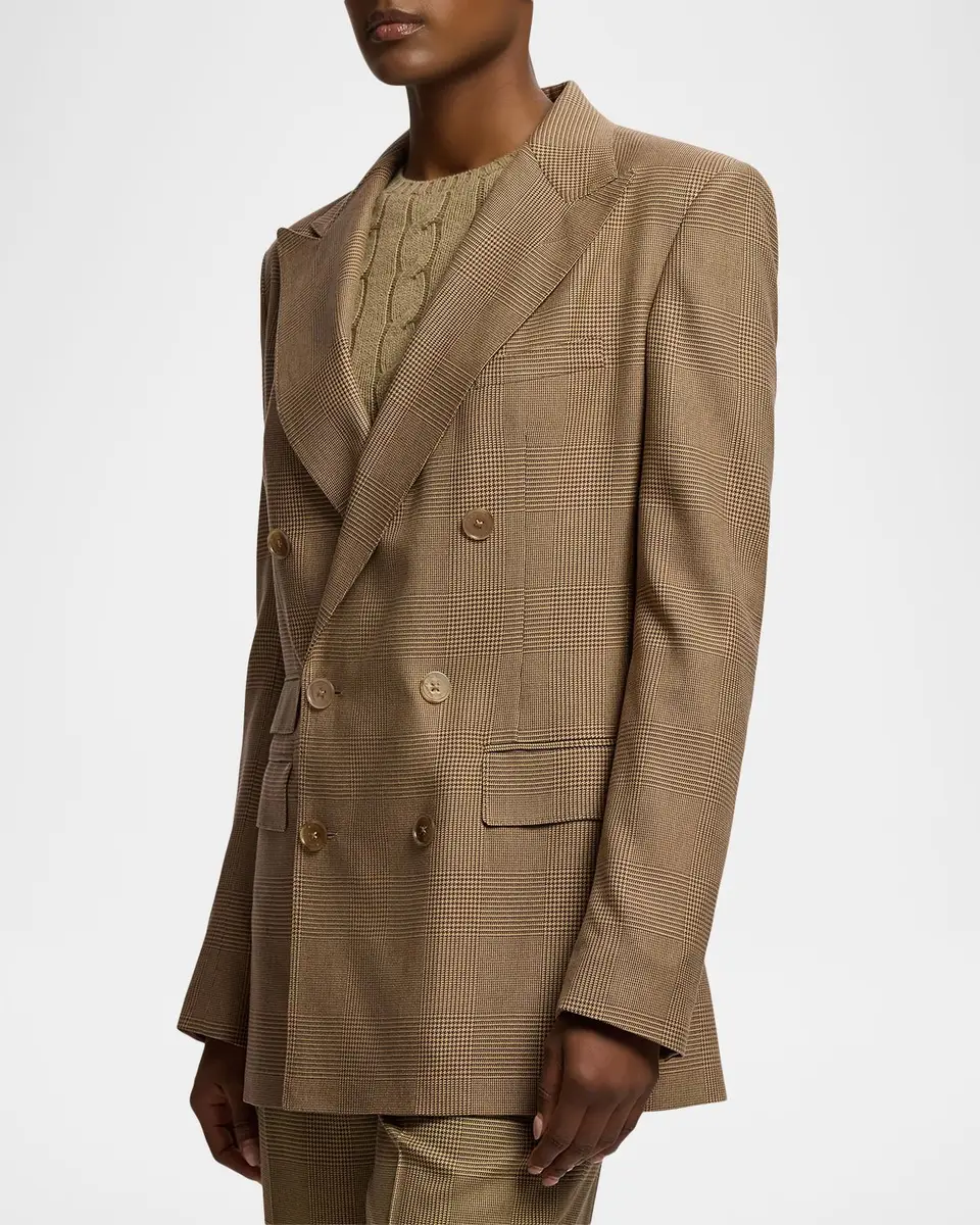 Ralph Lauren Collection Lily Glen Plaid Silk Jacket | Thumbnail 6 Ralph Lauren Collection Lily Glen Plaid Silk Jacket | Thumbnail 6