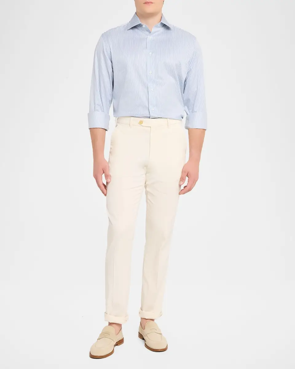 Canali Men's Pinstripe Cotton Dress Shirt | Thumbnail 2 Canali Men's Pinstripe Cotton Dress Shirt | Thumbnail 2