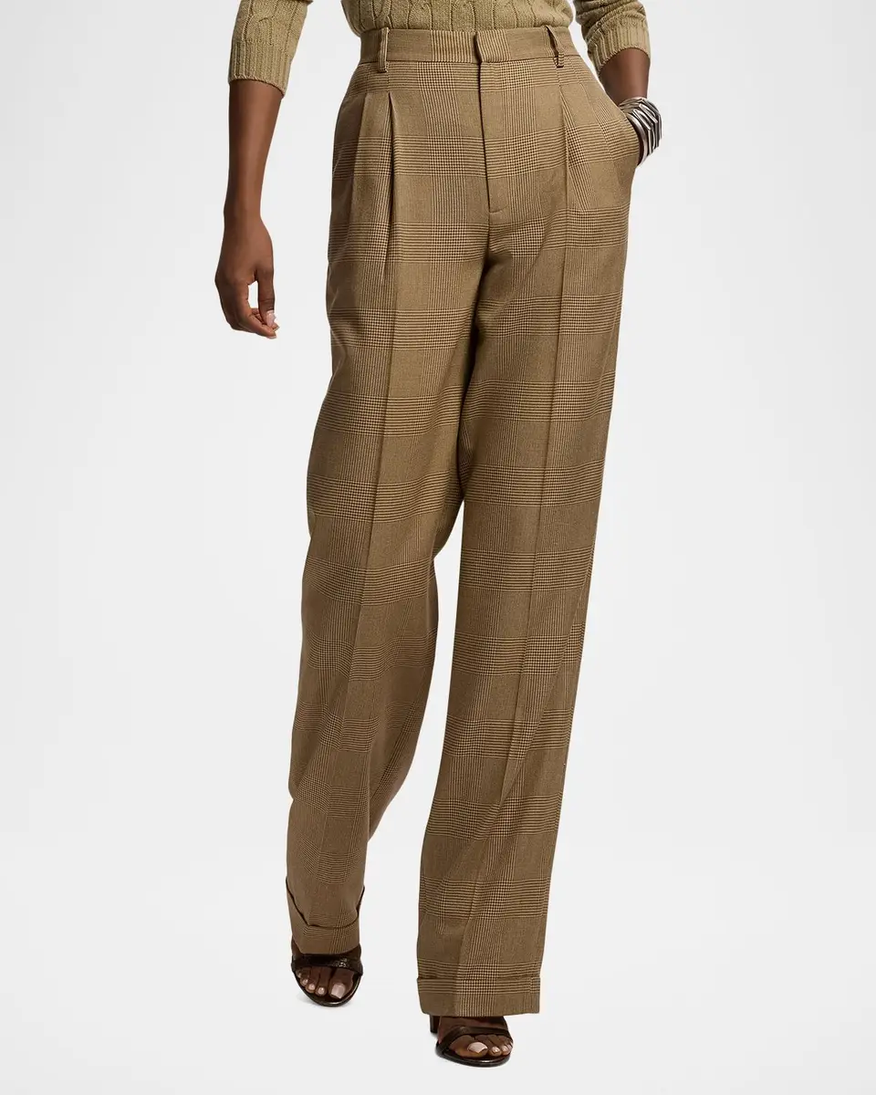 Ralph Lauren Collection Timothy Glen Plaid Silk Pants | Thumbnail 6 Ralph Lauren Collection Timothy Glen Plaid Silk Pants | Thumbnail 6