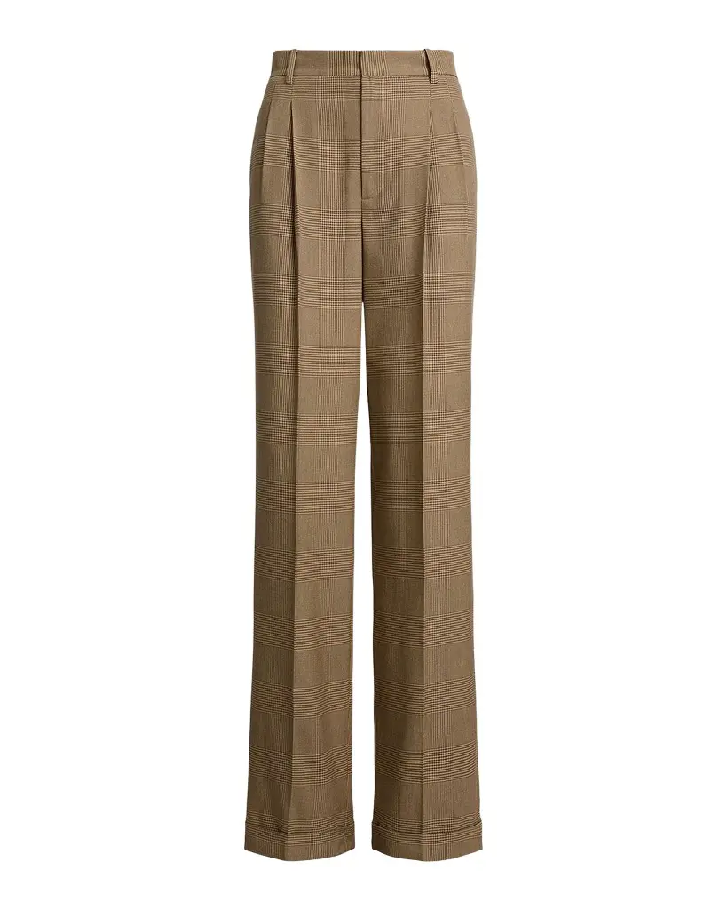 Ralph Lauren Collection Glen Plaid Silk Trousers | Image 1 Ralph Lauren Collection Glen Plaid Silk Trousers | Image 1