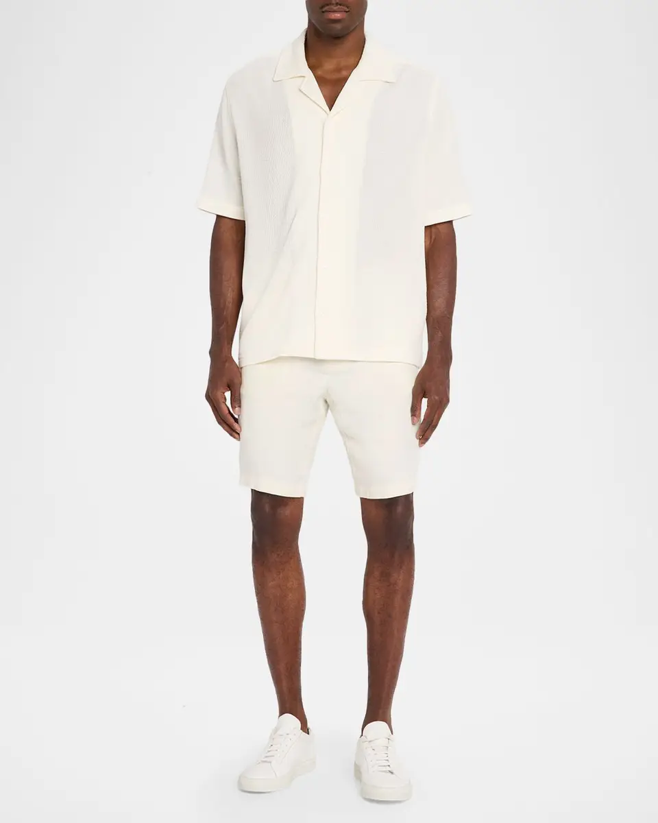 Simkhai Men's Troy Open-Stitch Camp Shirt | Thumbnail 2