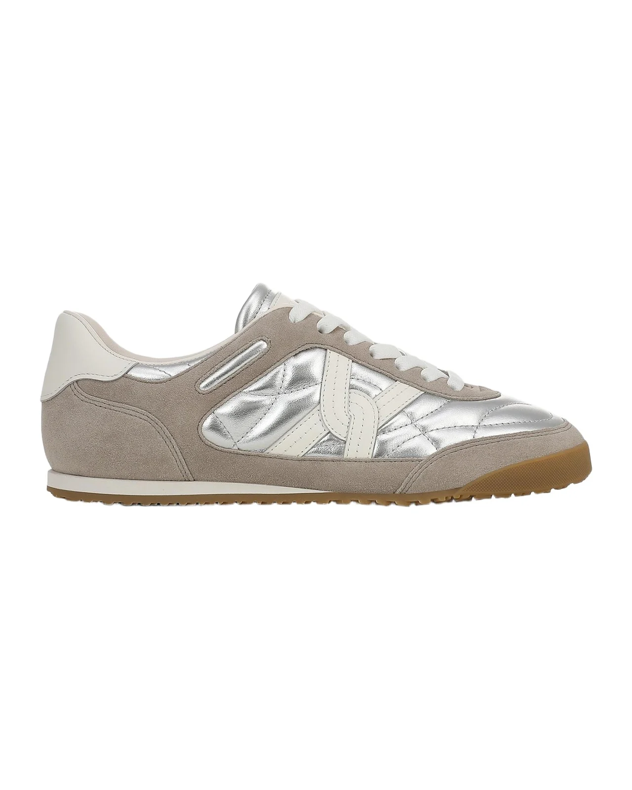 Natalia Mixed Leather Low-Top Sneakers Natalia Mixed Leather Low-Top Sneakers