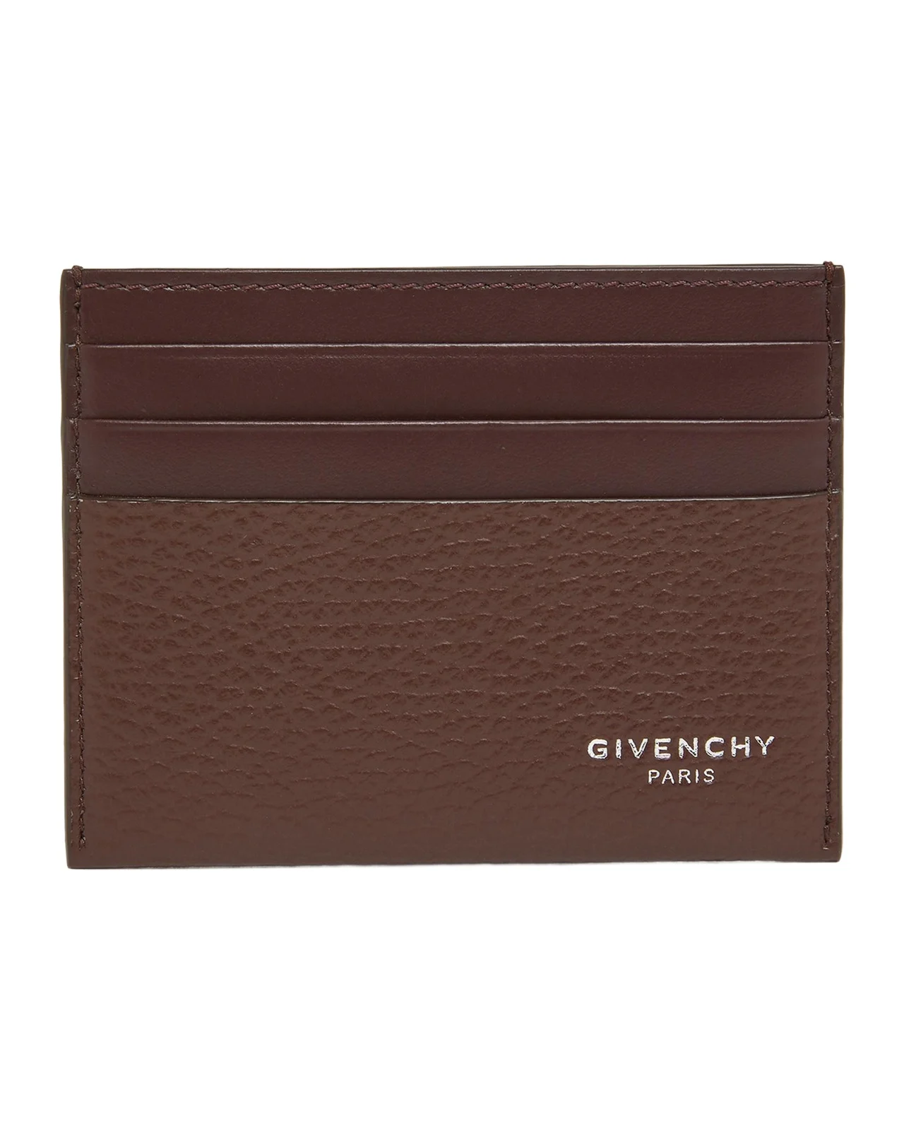Givenchy Men's Leather Stamped Logo Card Holder