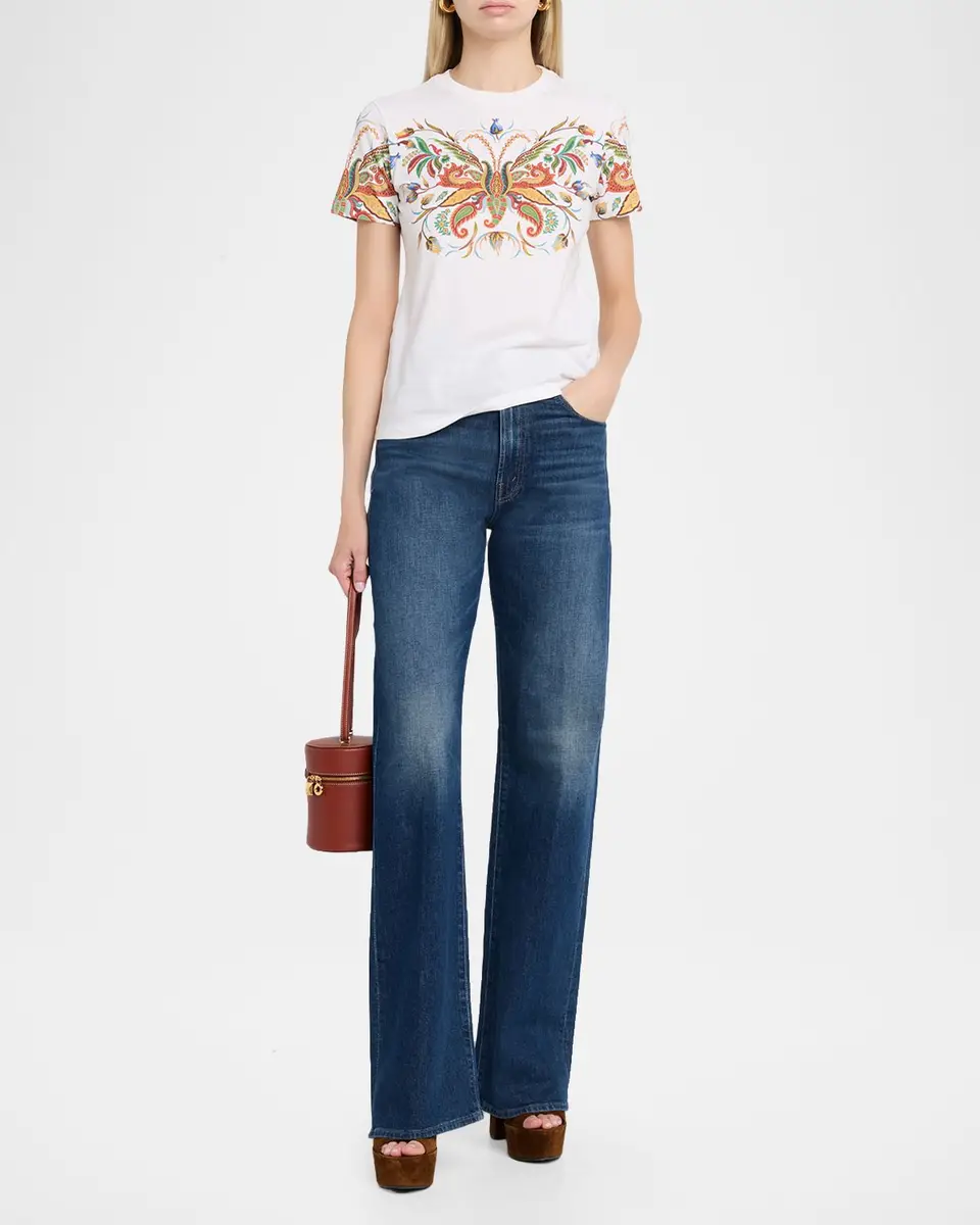 Etro Paisley-Print Cotton Short-Sleeve T-Shirt | Thumbnail 2 Etro Paisley-Print Cotton Short-Sleeve T-Shirt | Thumbnail 2