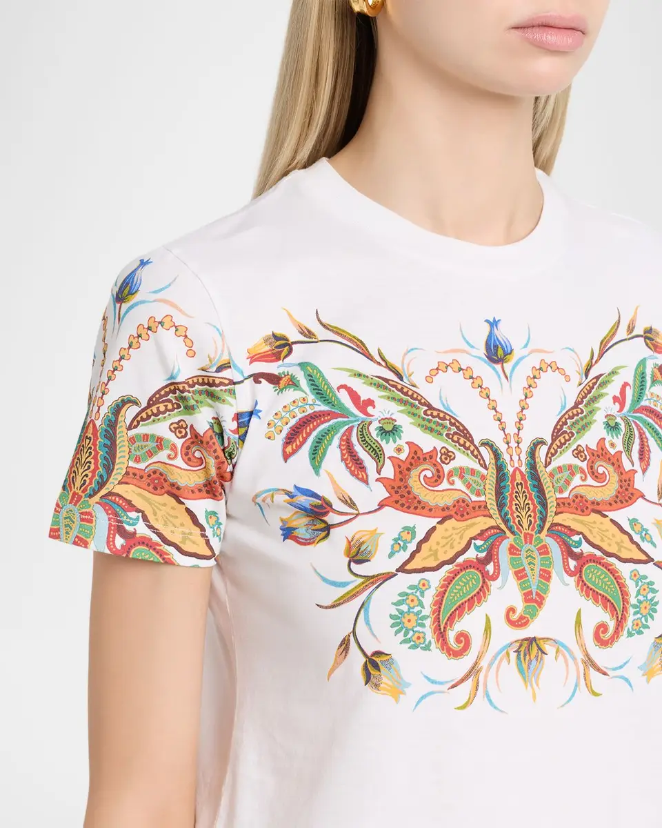 Etro Paisley-Print Cotton Short-Sleeve T-Shirt | Thumbnail 5 Etro Paisley-Print Cotton Short-Sleeve T-Shirt | Thumbnail 5
