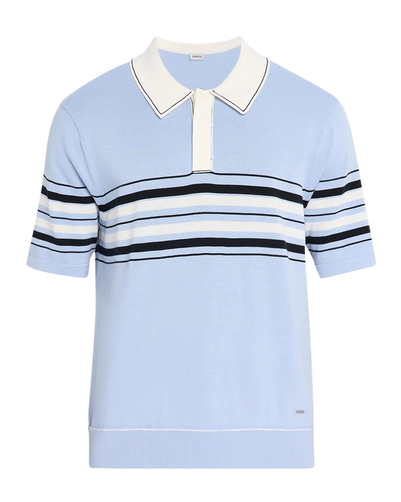 Men's Brandon Striped Cotton Knit Popover Shirt Men's Brandon Striped Cotton Knit Popover Shirt