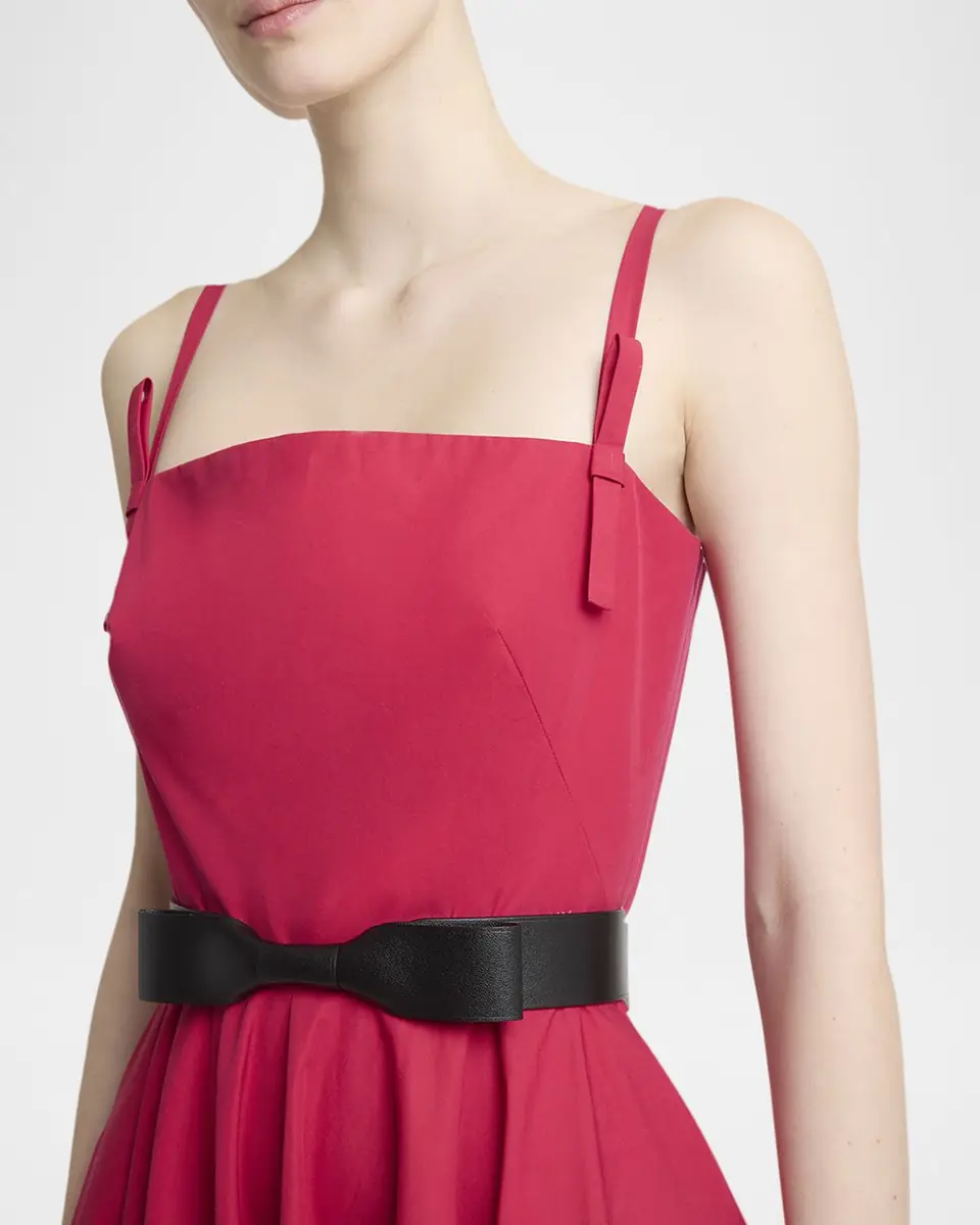 Givenchy Bow Sleeveless Midi A-Line Dress | Thumbnail 4 Givenchy Bow Sleeveless Midi A-Line Dress | Thumbnail 4