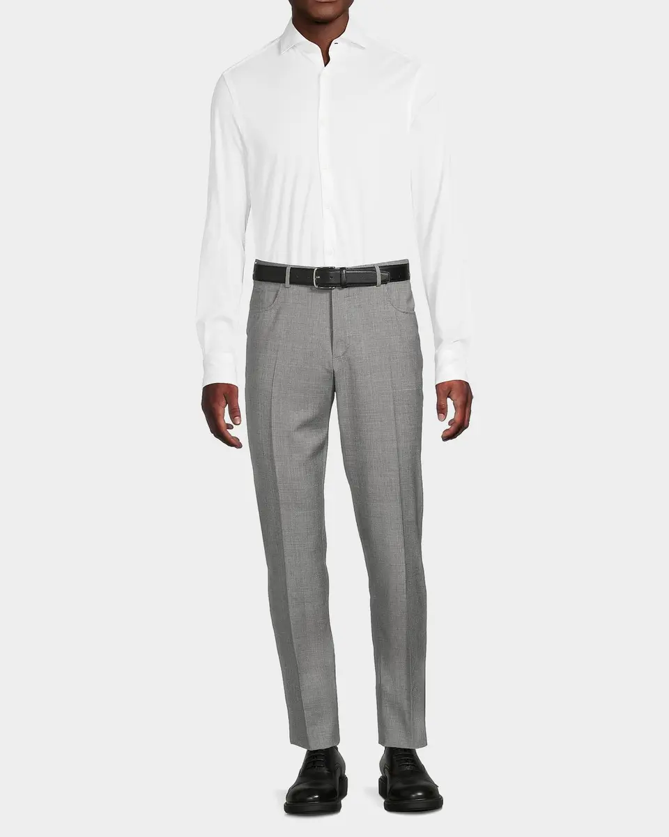Canali Men's Cotton Jersey Sport Shirt | Thumbnail 2 Canali Men's Cotton Jersey Sport Shirt | Thumbnail 2