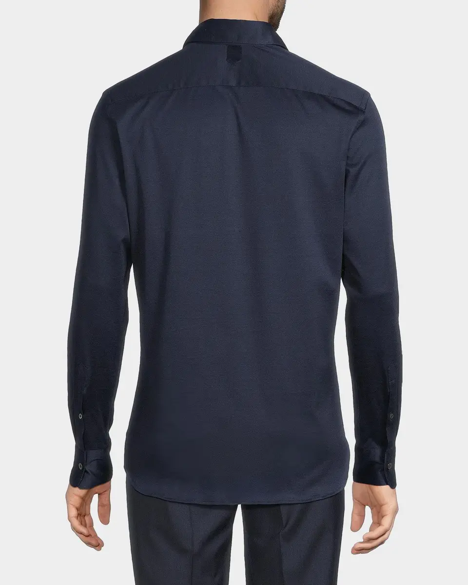Canali Men's Cotton Jersey Sport Shirt | Thumbnail 3 Canali Men's Cotton Jersey Sport Shirt | Thumbnail 3