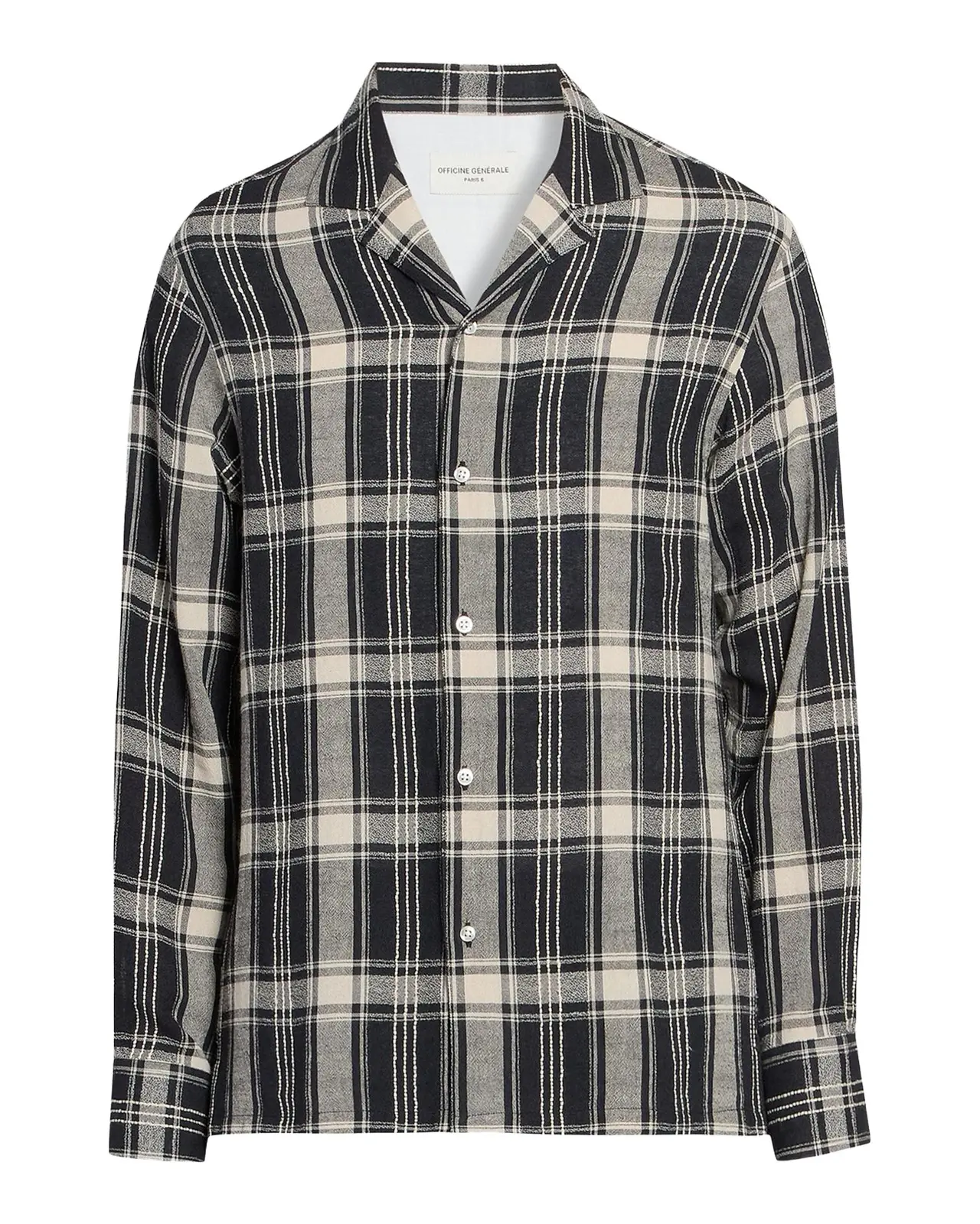 Men's Eren Checked Cotton-Blend Button-Front Shirt Men's Eren Checked Cotton-Blend Button-Front Shirt