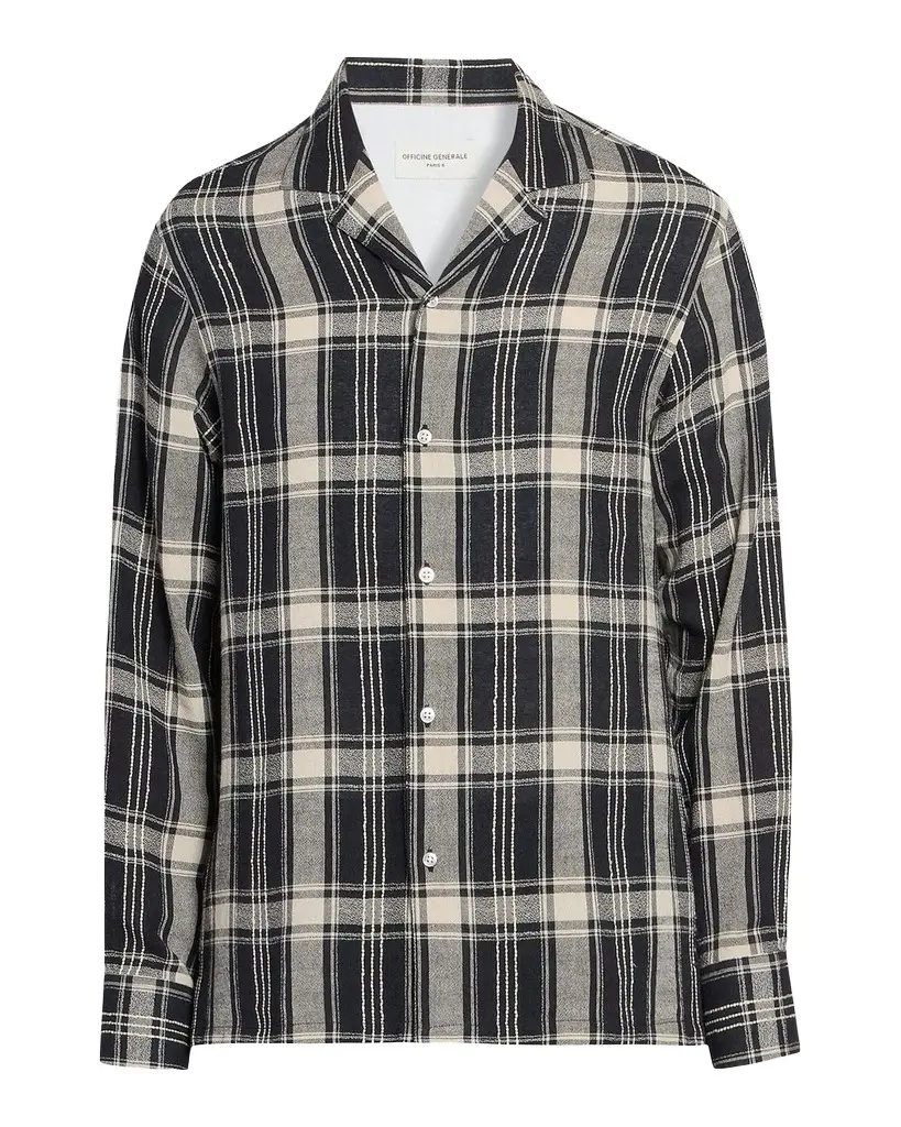 Men's Eren Checked Cotton-Blend Button-Front Shirt
