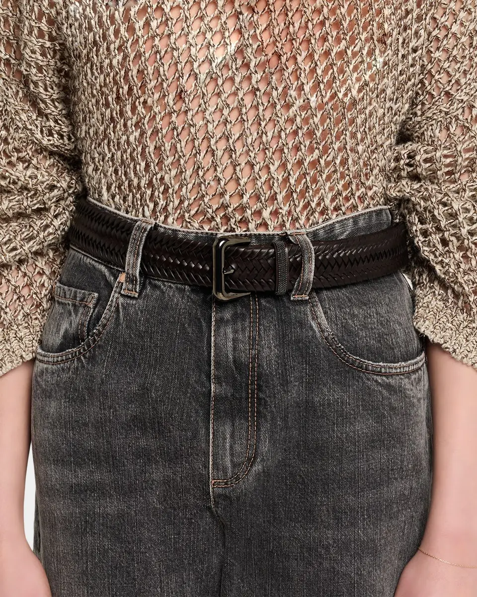 Brunello Cucinelli Woven Leather Belt | Thumbnail 2 Brunello Cucinelli Woven Leather Belt | Thumbnail 2