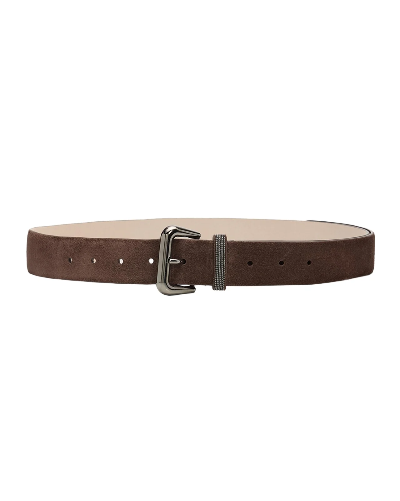 Monili-Trim Suede Belt Monili-Trim Suede Belt